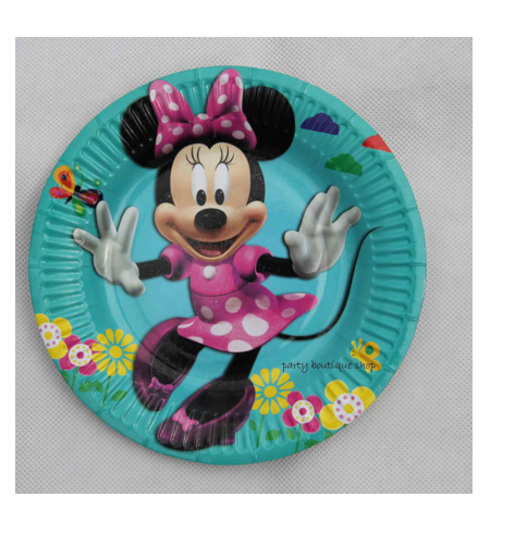 Minnie Party Event Baby Shower Paper Plates