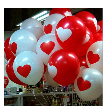 Lovely Round Heart Ballons Wedding Engagement