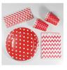 Polka dots paper plates for birthday party