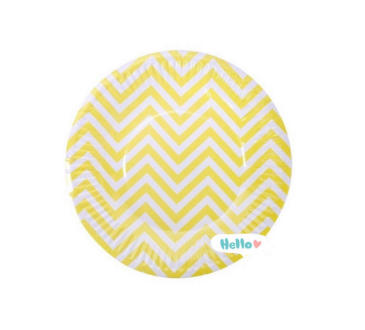 Chevron Disposable Paper Plates Birthday Party Supplies