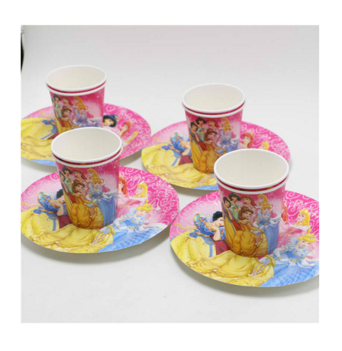 Party supplies disposable paper plates cups glasses