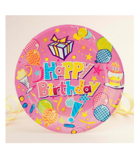 Children's birthday party supplies paper plates