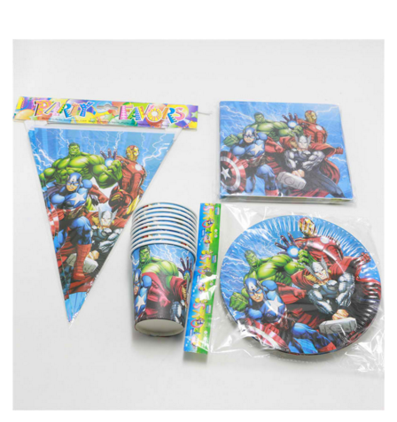 Birthday party decoration supplies cartoon avenger