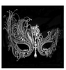 White Metal Venetian Party mask halloween