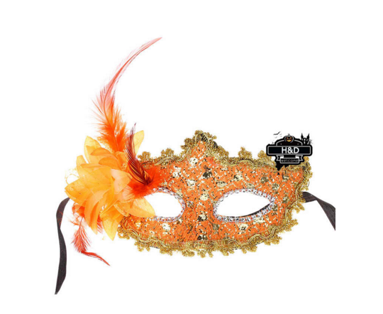 Flower Feather Party Costume Lace Eye Masks